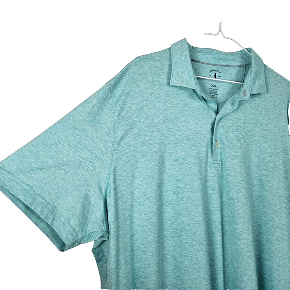 Johnnie-O Top Shelf Mens Polo Shirt Size 2XL UPF 50 Sun Protection Golf Blue - Picture 3 of 6